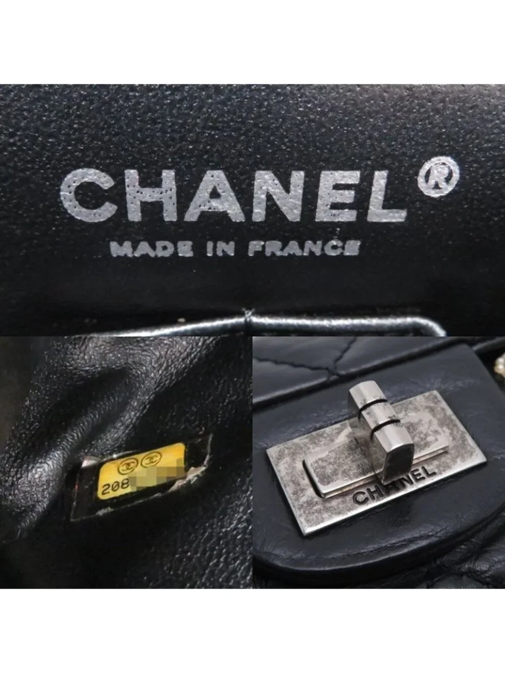 Chanel Shoulder 2.55 Black Bag